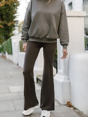 Chelsea Peers Brown Soft + Stretch High Rise Flared Leggings - Image 1 of 4