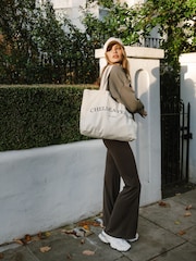 Chelsea Peers Brown Soft + Stretch High Rise Flared Leggings - Image 2 of 4