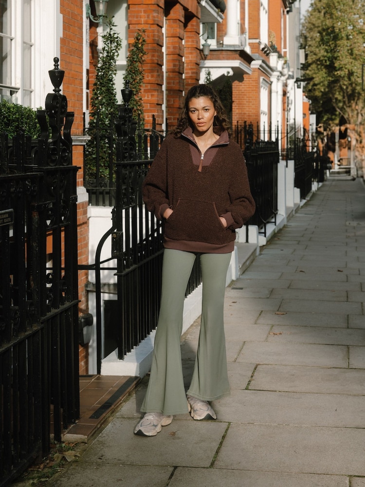 Chelsea Peers Green Soft + Stretch High Rise Flared Leggings - Image 1 of 4