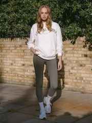 Chelsea Peers White Cotton Embroidered Logo Hoodie - Image 2 of 5