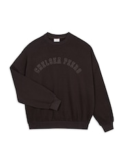 Chelsea Peers Brown Cotton Embroidered Logo Sweatshirt - Image 2 of 3