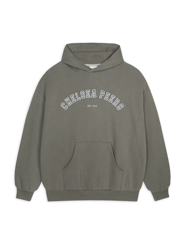 Chelsea Peers Green Cotton Embroidered Logo Hoodie - Image 1 of 1
