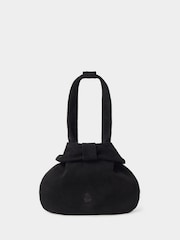 Osprey London The Suede Opera Black Bag - Image 1 of 5