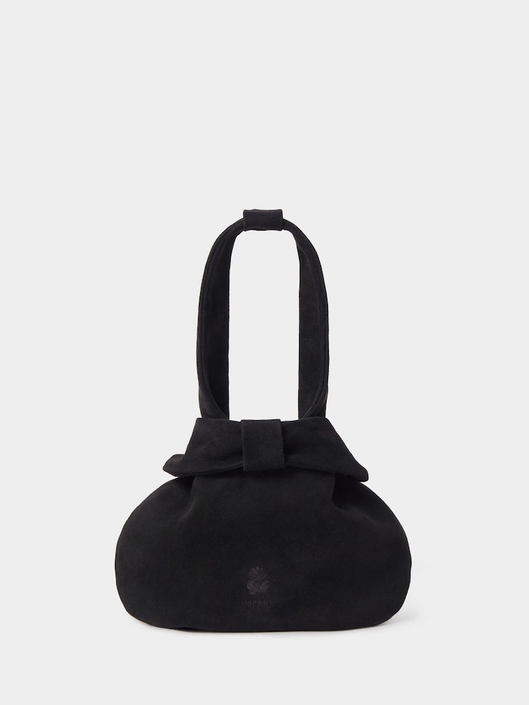 Osprey London The Suede Opera Black Bag - Image 1 of 5