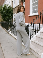 Chelsea Peers Grey Cashmere Blend Knitted Sweatshirt - Image 3 of 5