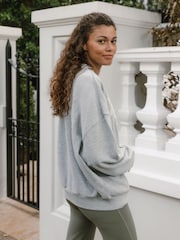 Chelsea Peers Grey Cotton Printed Logo Sweatshirt - Image 2 of 3