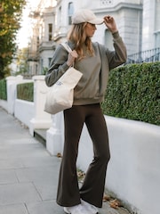 Chelsea Peers Green Cotton Embroidered Back Logo Sweatshirt - Image 2 of 4