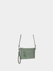 OSPREY LONDON Green The Ruby Leather Cross-Body Clutch Bag - Image 4 of 5