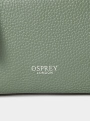 OSPREY LONDON Green The Ruby Leather Cross-Body Clutch Bag - Image 5 of 5