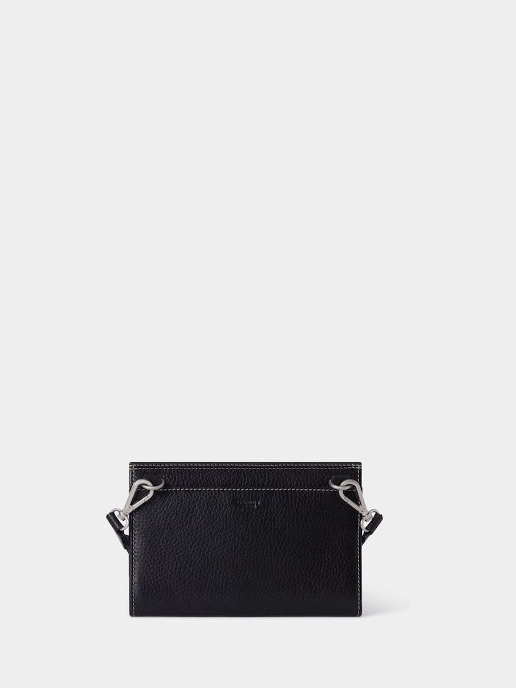 OSPREY LONDON The Micro Leather Cross-Body Black Bag - Image 2 of 5