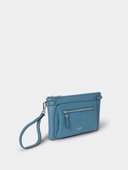 OSPREY LONDON Blue The Ruby Leather Cross-Body Clutch Bag - Image 2 of 5