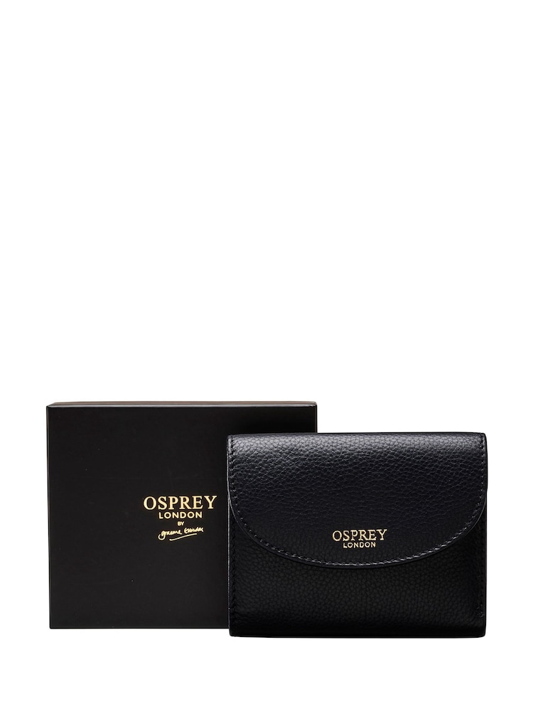 OSPREY LONDON The Tilly Leather Matinee Black Purse - Image 1 of 3