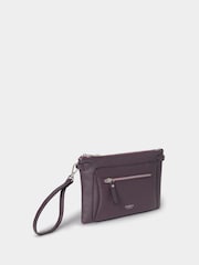 OSPREY LONDON Purple The Ruby Leather Cross-Body Clutch Bag - Imagem 2 de 5