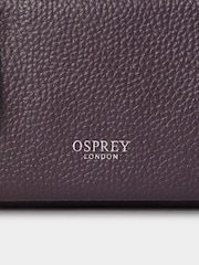 OSPREY LONDON Purple The Ruby Leather Cross-Body Clutch Bag - Imagem 5 de 5
