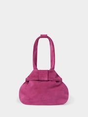 Osprey London Pink The Suede Opera Bag - Image 1 of 5