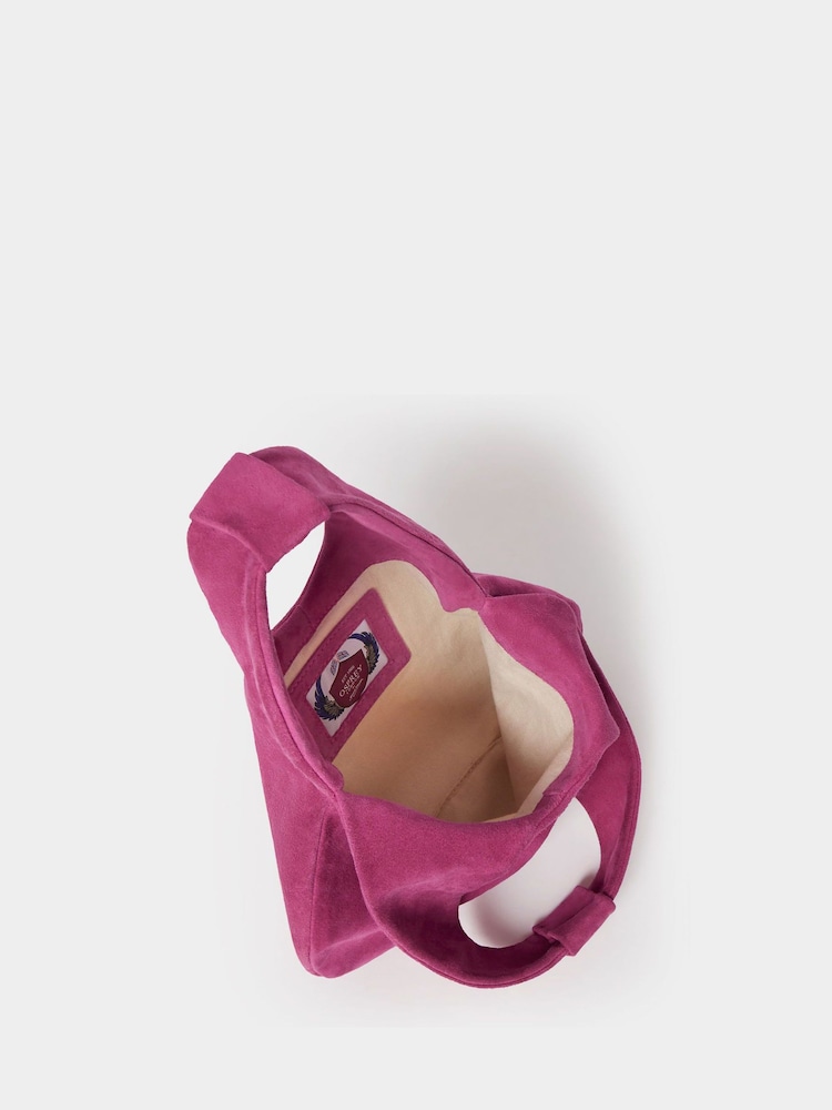 Osprey London Pink The Suede Opera Bag - Image 3 of 5