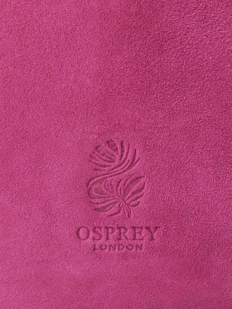 Osprey London Pink The Suede Opera Bag - Image 5 of 5