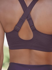 Purple Premium Zoned Control High Impact Sports Bra - Image 10 of 13
