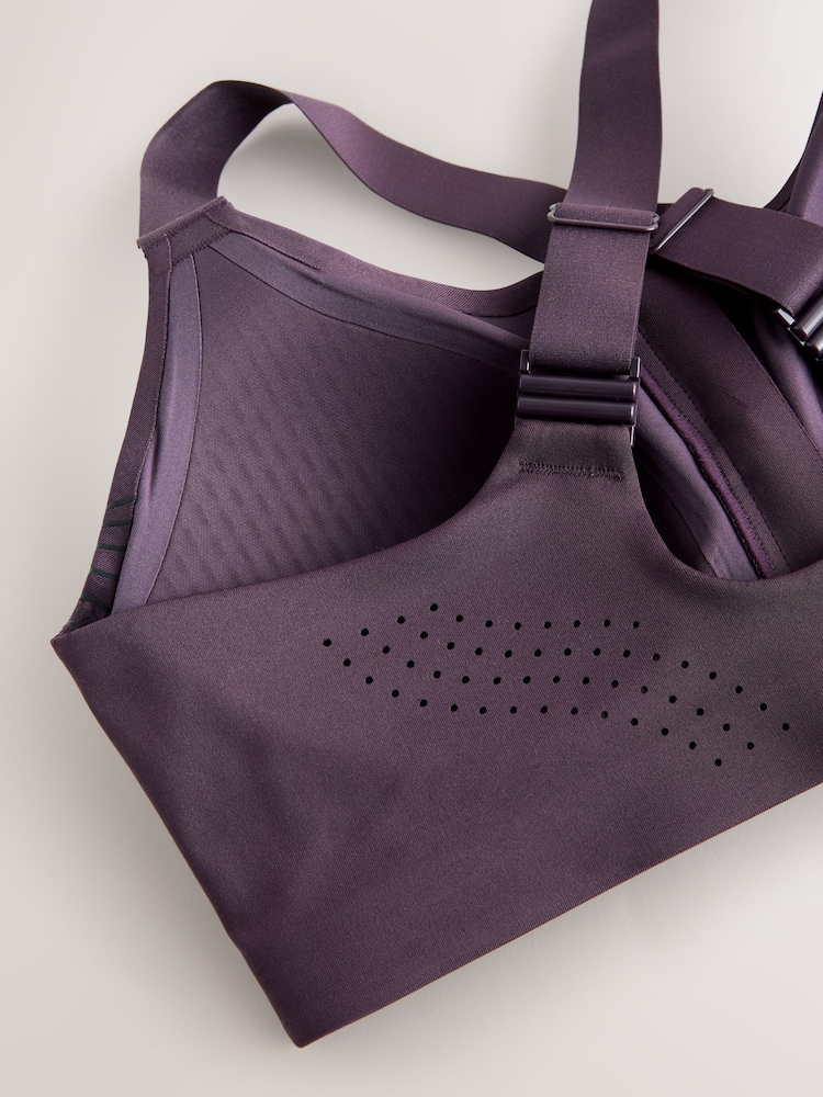 Purple Premium Zoned Control High Impact Sports Bra - Image 13 of 13