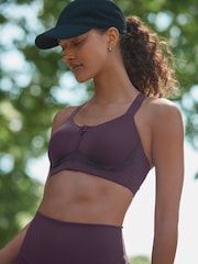Purple Premium Zoned Control High Impact Sports Bra - Image 2 of 13