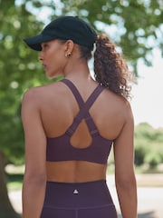 Purple Premium Zoned Control High Impact Sports Bra - Image 4 of 13