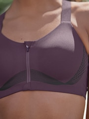 Purple Premium Zoned Control High Impact Sports Bra - Image 9 of 13