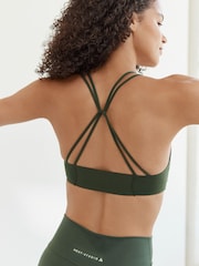 Green Medium Premium Ultimate Comfort Impact Sports Bra - Image 3 of 4