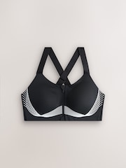 Black Premium Zoned Control High Impact Sports Bra - Image 10 of 12