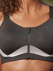 Black Premium Zoned Control High Impact Sports Bra - Image 8 of 8