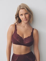 Navy/Berry/Pink Total Support Full Cup Lace Ultimate Comfort Bras 3 Pack - Image 7 of 11