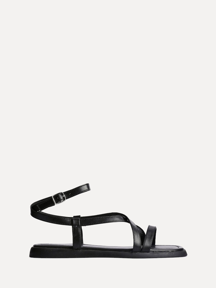 Schwarz - Linzi Valor Strappy Gladiator Flat Sandals - Bild 2 von 5 Schwarz - Linzi Valor Strappy Gladiator Flat Sandals - Bild 2 von 5