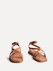 חום - Linzi Valor Strappy Gladiator Flat Sandals - Image 3 of 5