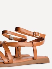 חום - Linzi Valor Strappy Gladiator Flat Sandals - Image 5 of 5