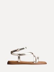 Linzi Gold Valor Strappy Gladiator Flat Sandals - Image 2 of 5