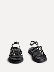 Linzi Black Twilight Sandals With Buckle Strap Details - Image 3 of 5