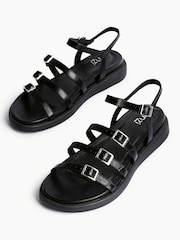 Linzi Black Twilight Sandals With Buckle Strap Details - Image 5 of 5