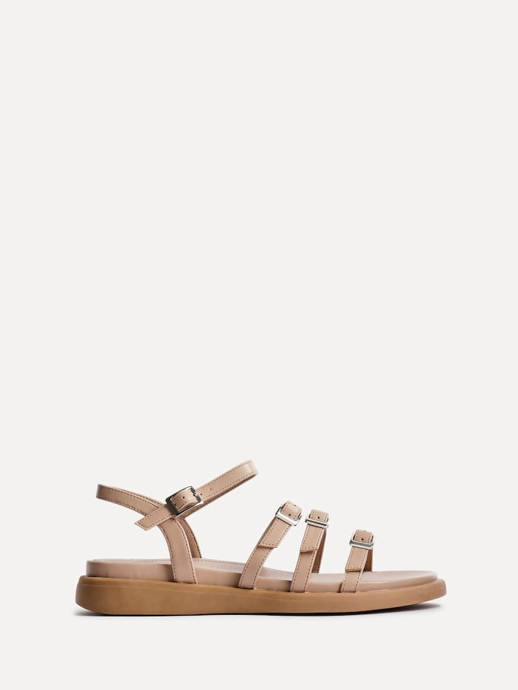 Linzi Nude Twilight Sandals With Buckle Strap Details - Image 2 of 5