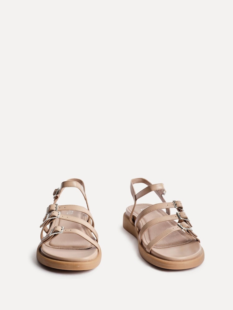 Linzi Nude Twilight Sandals With Buckle Strap Details - Image 3 of 5