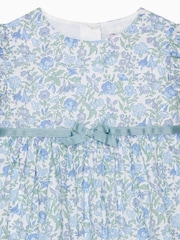 Trotters London Little Blue Liberty Print Bluebell 100% Cotton Dress - Image 3 of 3