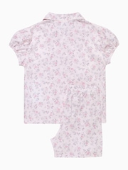 Trotters London Pink Bunny Woven Short 100% Cotton Pyjama Set - Image 2 of 4