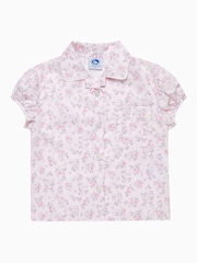 Trotters London Pink Bunny Woven Short 100% Cotton Pyjama Set - Image 3 of 4