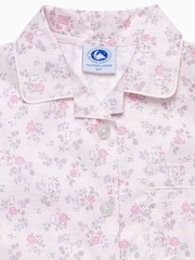 Trotters London Pink Bunny Woven Short 100% Cotton Pyjama Set - Image 4 of 4