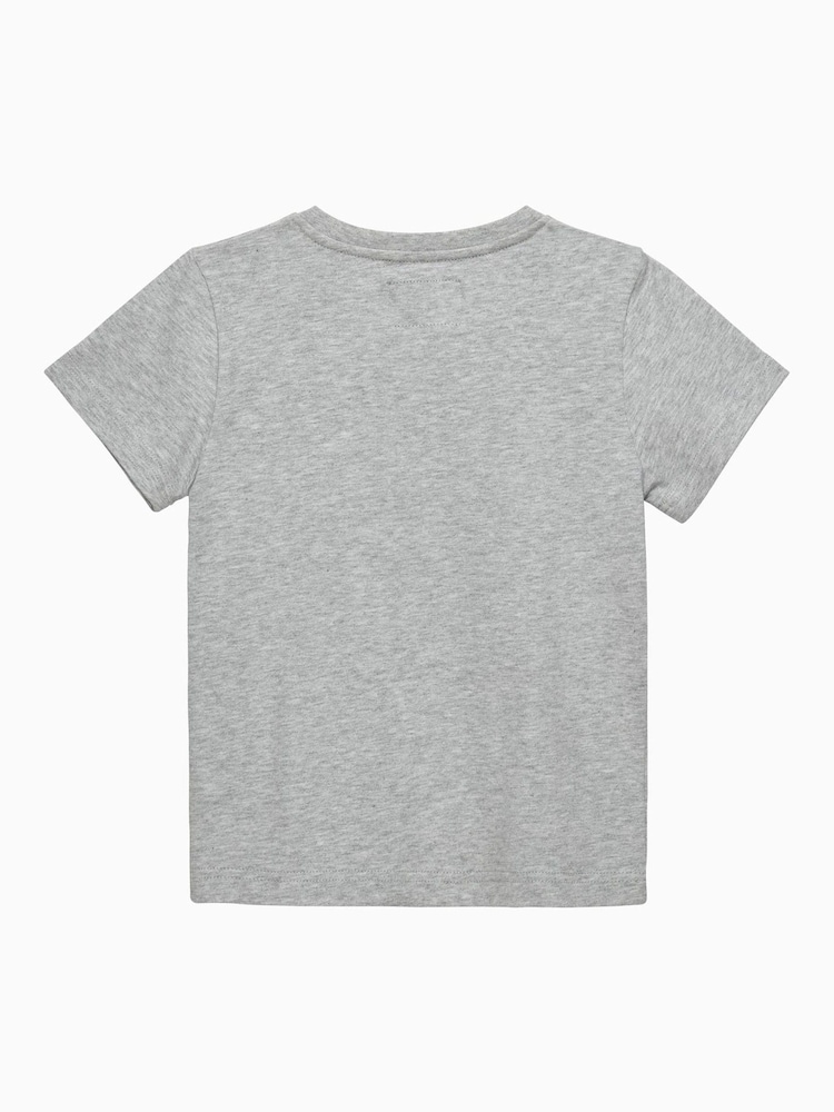 Trotters London Grey Marl Sebastian Car 100% Cotton T-Shirt - Image 2 of 3