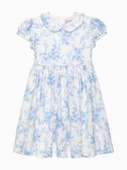 Trotters London Blue Floral Print Kate Dress - Image 1 of 3