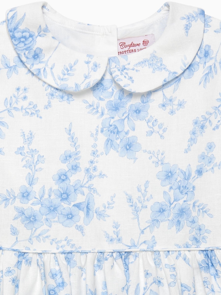Trotters London Blue Floral Print Kate Dress - Image 3 of 3
