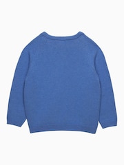 Trotters London Sky Blue Sebastian Car Jumper - Image 5 of 6