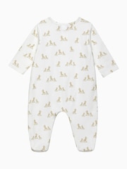 Trotters London Newborn Giraffe White All-in-One - Image 2 of 3