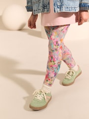 Swirly Floral Printed Leggings (3-16yrs) - Image 1 of 8