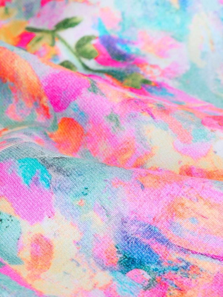 Swirly Floral Printed Leggings (3-16yrs) - Image 8 of 8