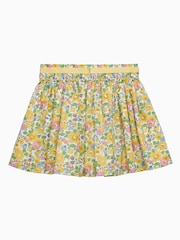 Trotters London Yellow Liberty Print Betsy Ribbon Skirt - Image 2 of 3